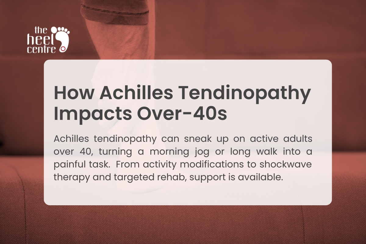 How Achilles Tendinopathy Impacts Over-40s 1 How Achilles Tendinopathy Impacts Over-40s | The Heel Centre